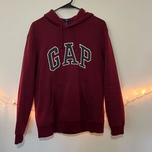 GAP Men's Burgundy Hoodie